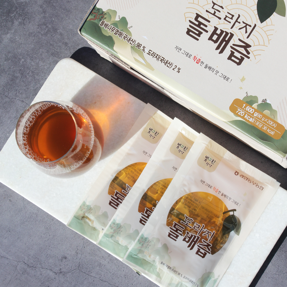 백운산 돌배와 도라지로만 착즙한 광양 도라지 돌배즙 20포,40포,60포 이미지 6