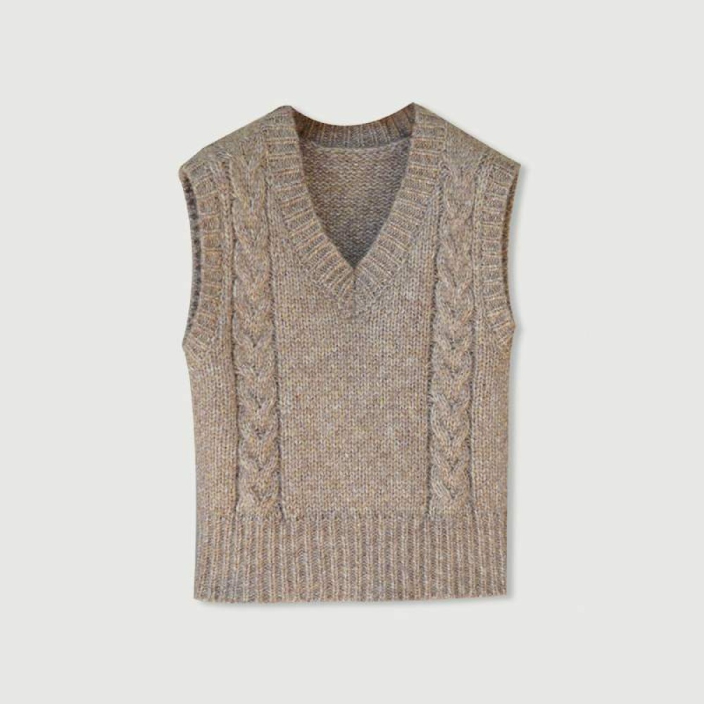 예능 동상이몽 317회 권다현 니트 베스트 울 브이넥 조끼 겨울조끼 02 - 상품 이미지