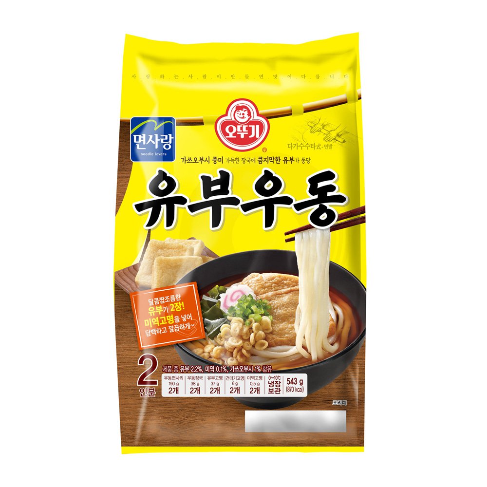 오뚜기 유부우동 2인분 543g - 상품 이미지