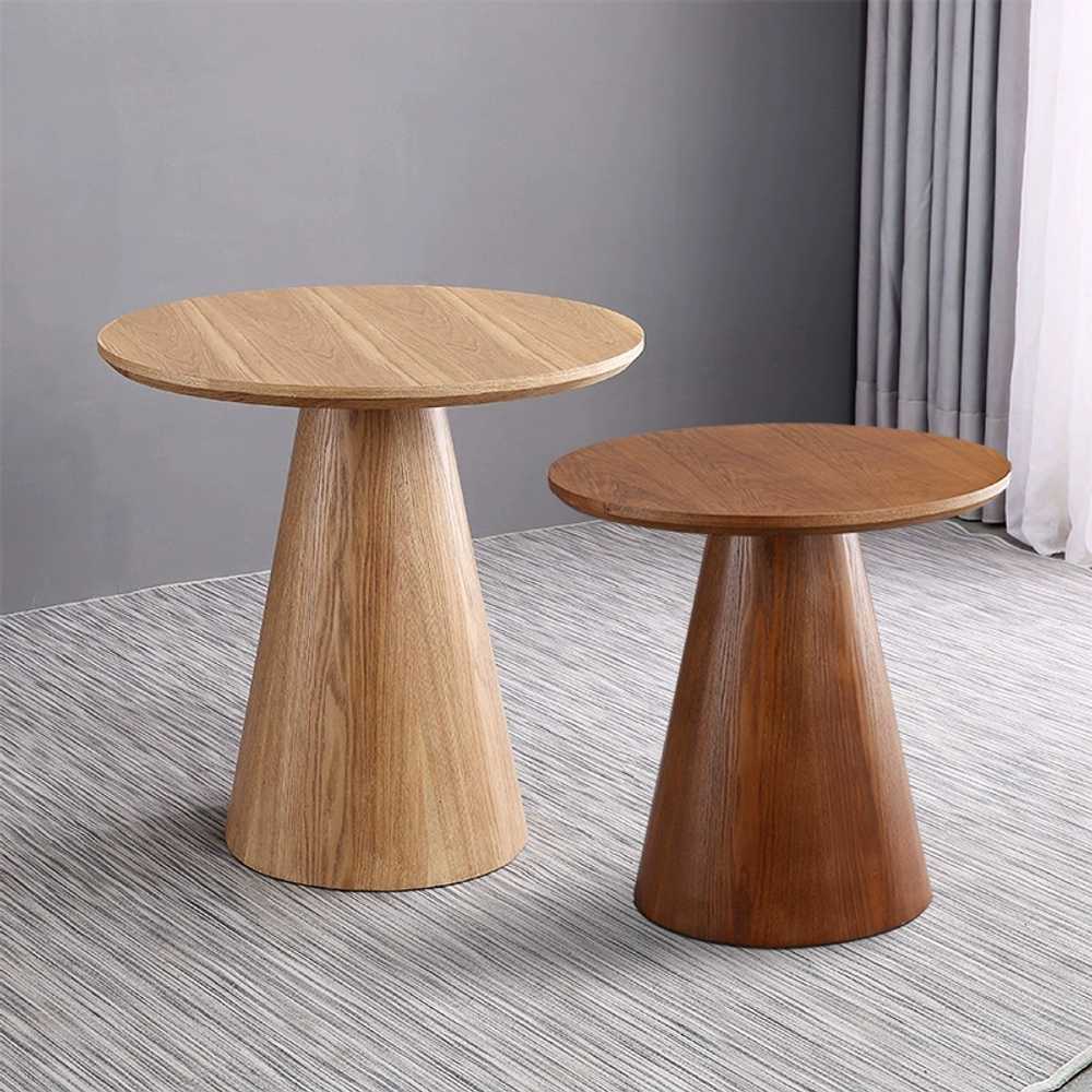 원뿔식탁 라운드식탁 원룸 모던 예쁜 탁자 2인 거실 70x70cm - 상세 이미지 2