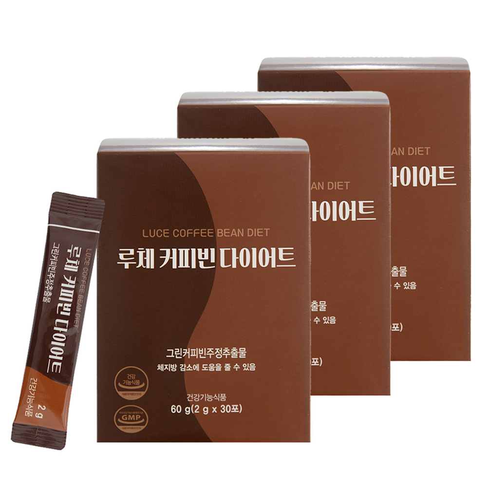 루체 커피빈 다이어트 커피 3개월분 체지방 허리둘레 감소 다이어트 보조제