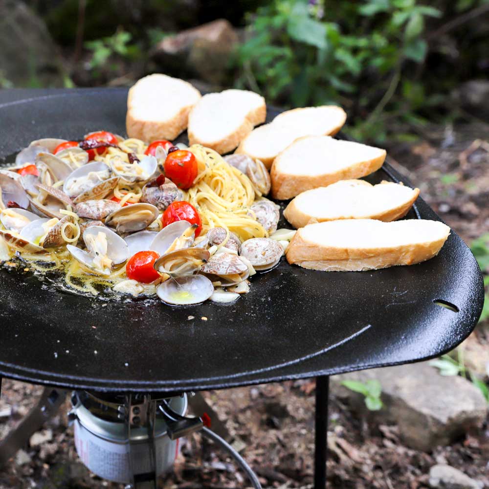 라그렌 그리들 47cm 대형 캠핑 무쇠 주물 팬 불판 인덕션겸용