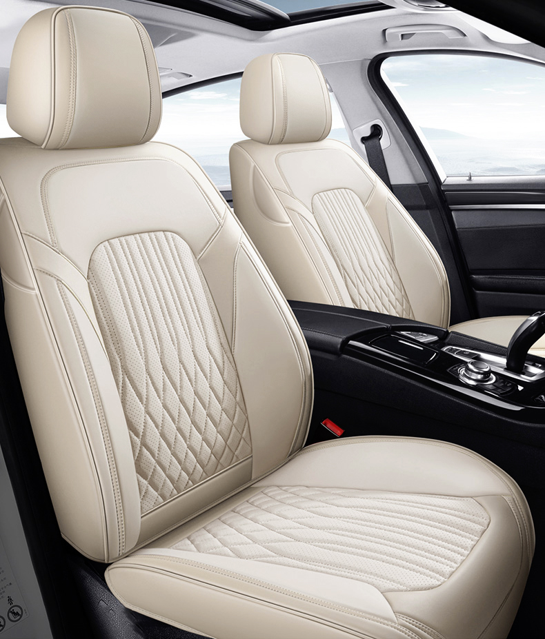 제니븐 자동차 시트커버 차량용 교체 방석 가죽 카시트 보호매트 SF870 앞좌석 1SET