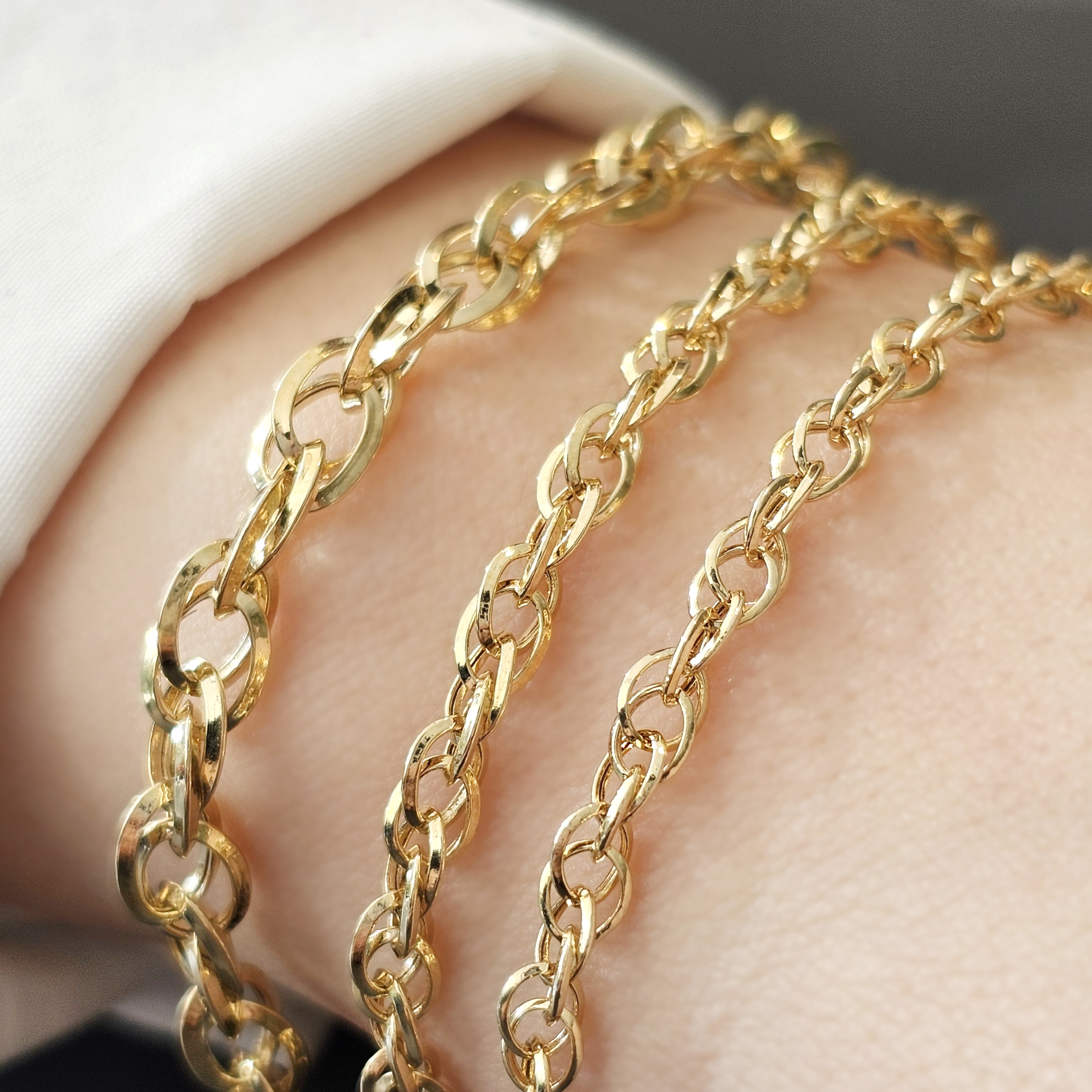 14k 18k 하트팔찌 체인 여자 금팔찌