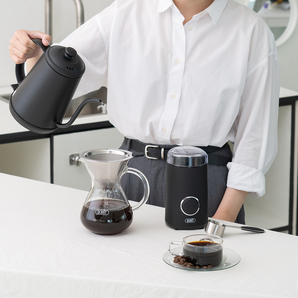 플랜잇 가정용 휴대용 커피 원두 전동 그라인더 맷 PGR-001 이미지 4