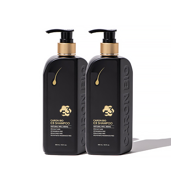 카론바이오 C3 샴푸 모발 두피케어 홈케어 기타향(인공향료X), 300ml, 2개 - 메인 이미지