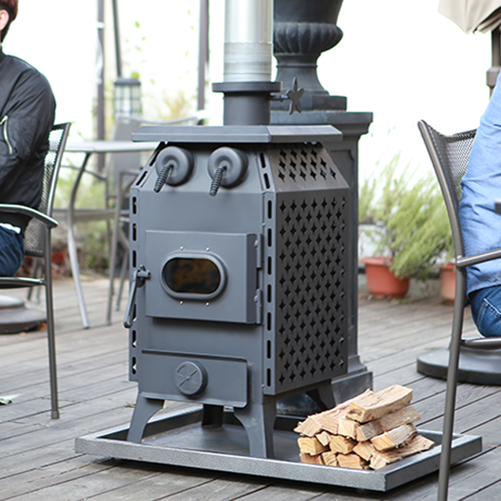 꾸버스 백두40 고급형 화목난로 장작 나무 펠렛 난로 가정용 업소용