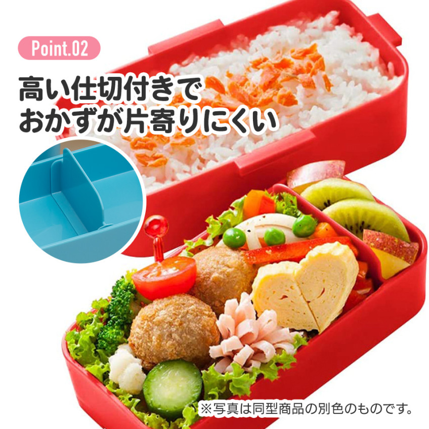 스케이터 디즈니 YOUNG OYSTERS 캐릭터 식기세척기대응 항균 4면락 2단 도시락 런치박스 600ml PFLW4AG - 주방·식기 - 하카타몰