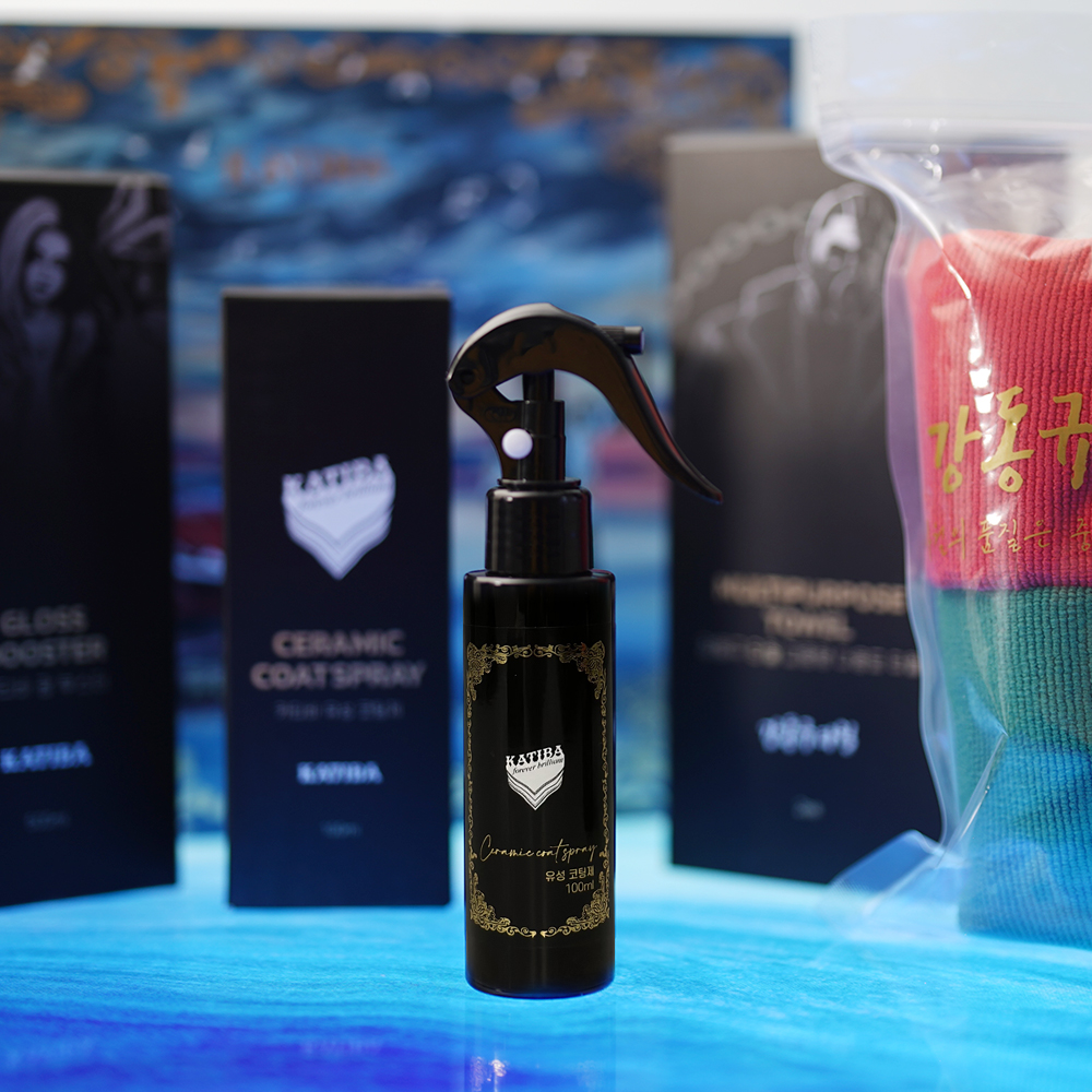 카티바 유성 코팅제 100ml 세트 유리막 셀프 자동차 광택제 물왁스 KU-01
