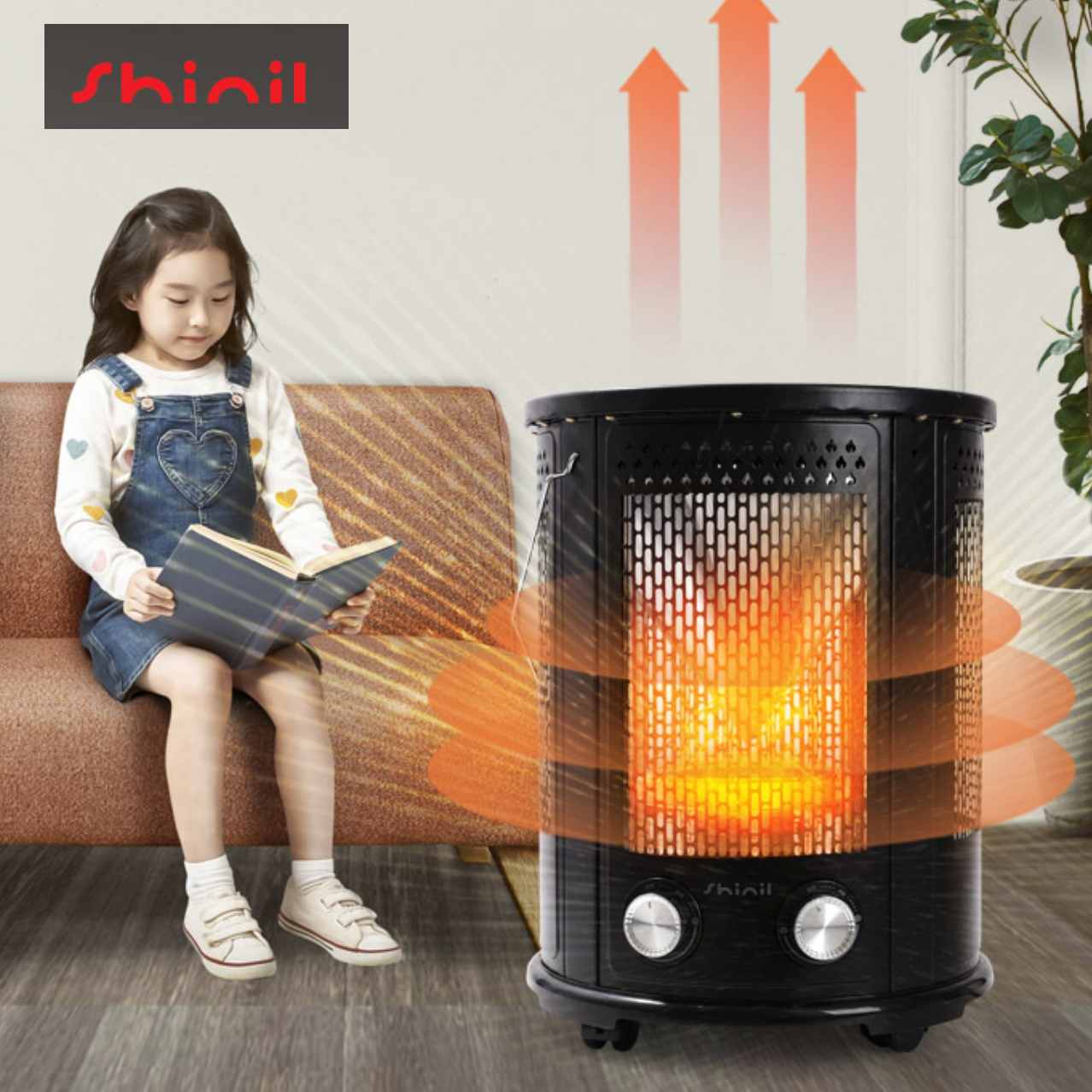 거실용 히터 가정용 난방 기구 자취방 원룸 히터 아이방 히터