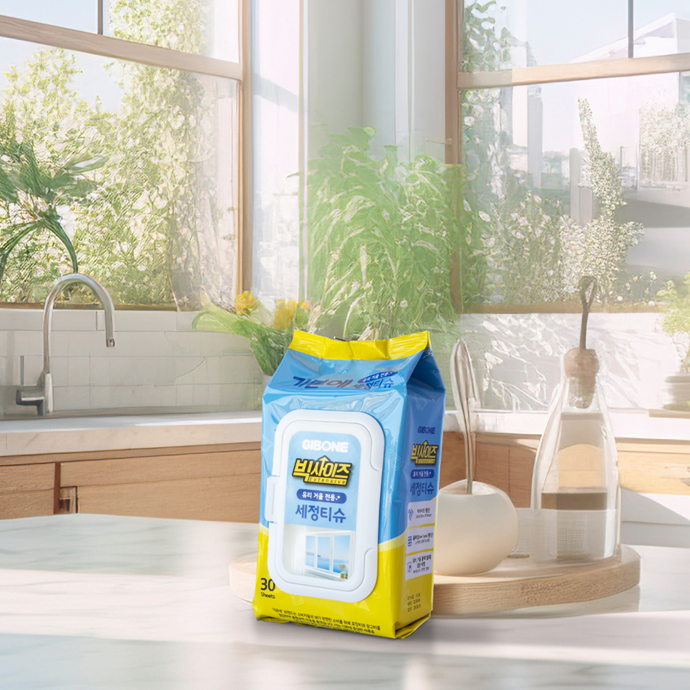 빅사이즈 유리 거울 전용 세정티슈 30매 3팩