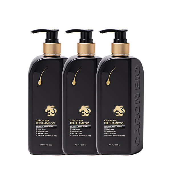 카론바이오 C3 샴푸 모발 두피케어 홈케어 기타향(인공향료X), 300ml, 3개 - 상품 이미지