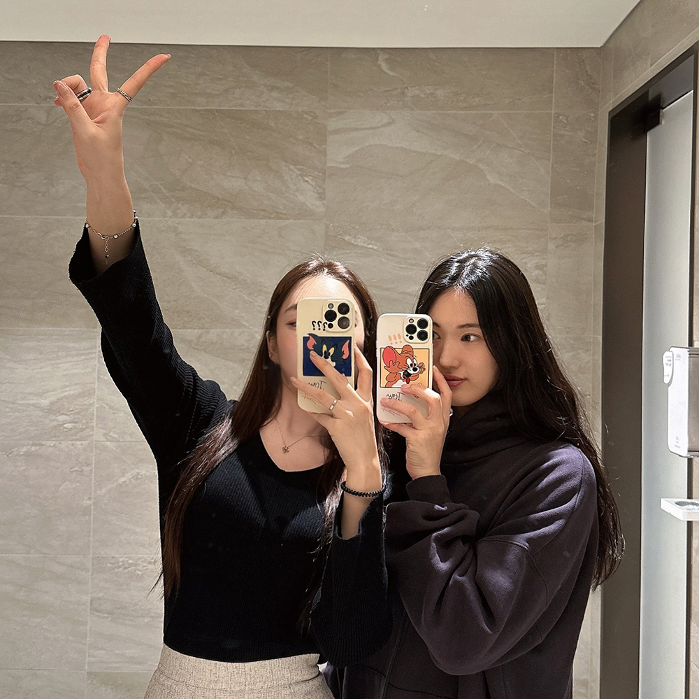 아이폰SE3케이스 1+1 커플 캐릭터 케이스 톰과제리 액자제리 - 상세 이미지 3