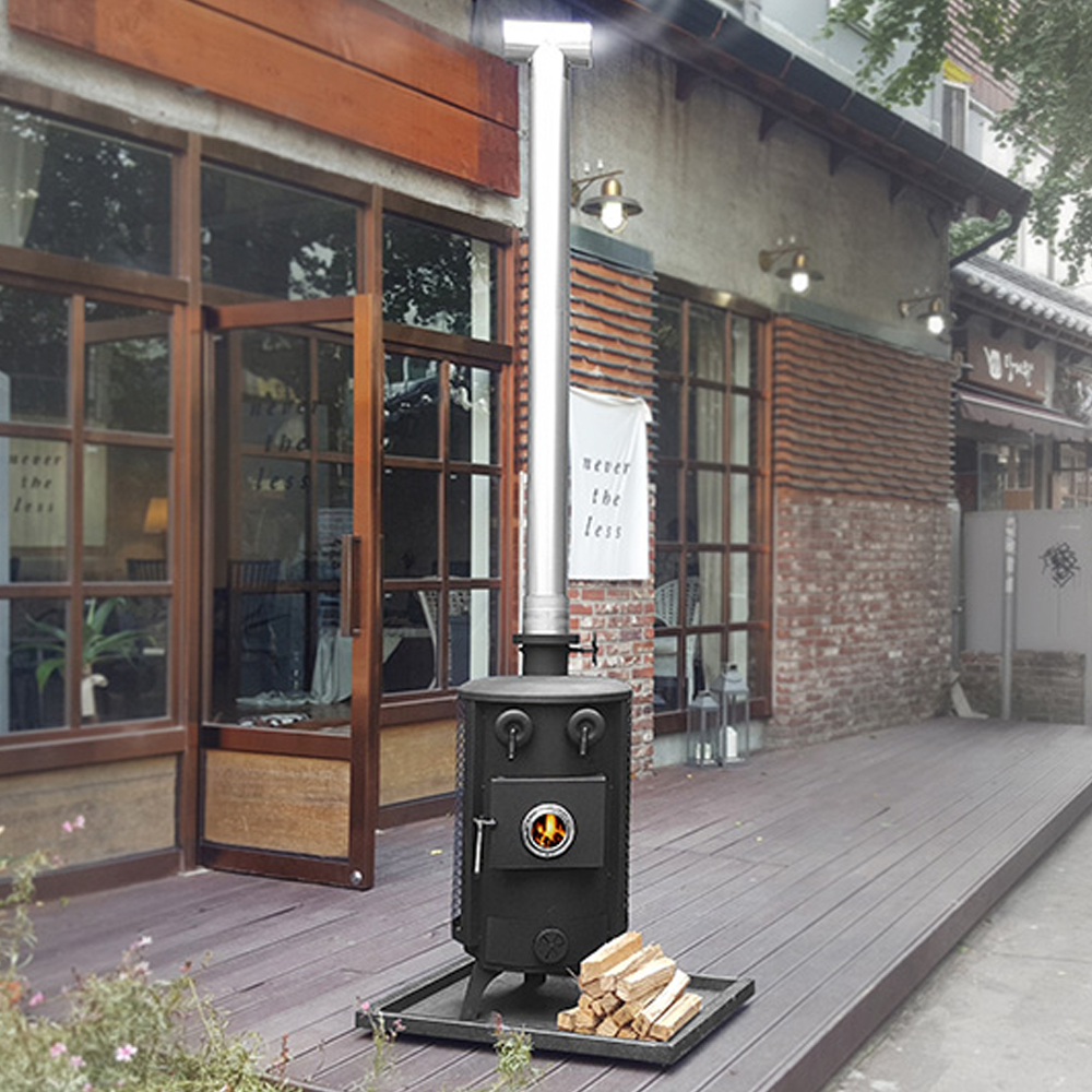 꾸버스 한라 30 화목난로 장작 나무 야외 가정용 업소용 난방 스토브