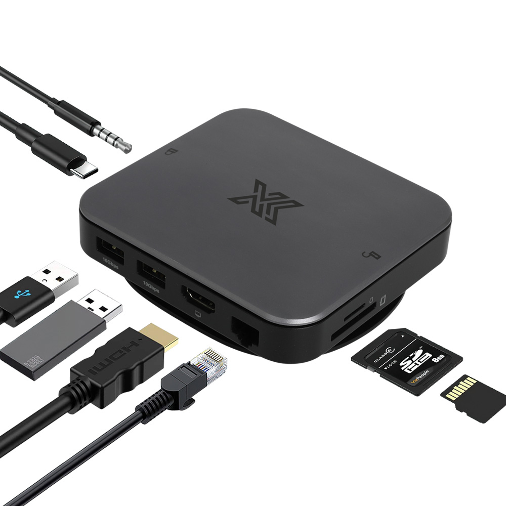 9in1 USB C타입 도킹스테이션 맥북 외장하드케이스 독 NVMe M.2 SSD