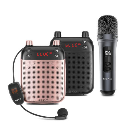 네코 신형 50W 강의용 UHF 무선 헤드 마이크 앰프 NK-UA400ULTRA 선생님