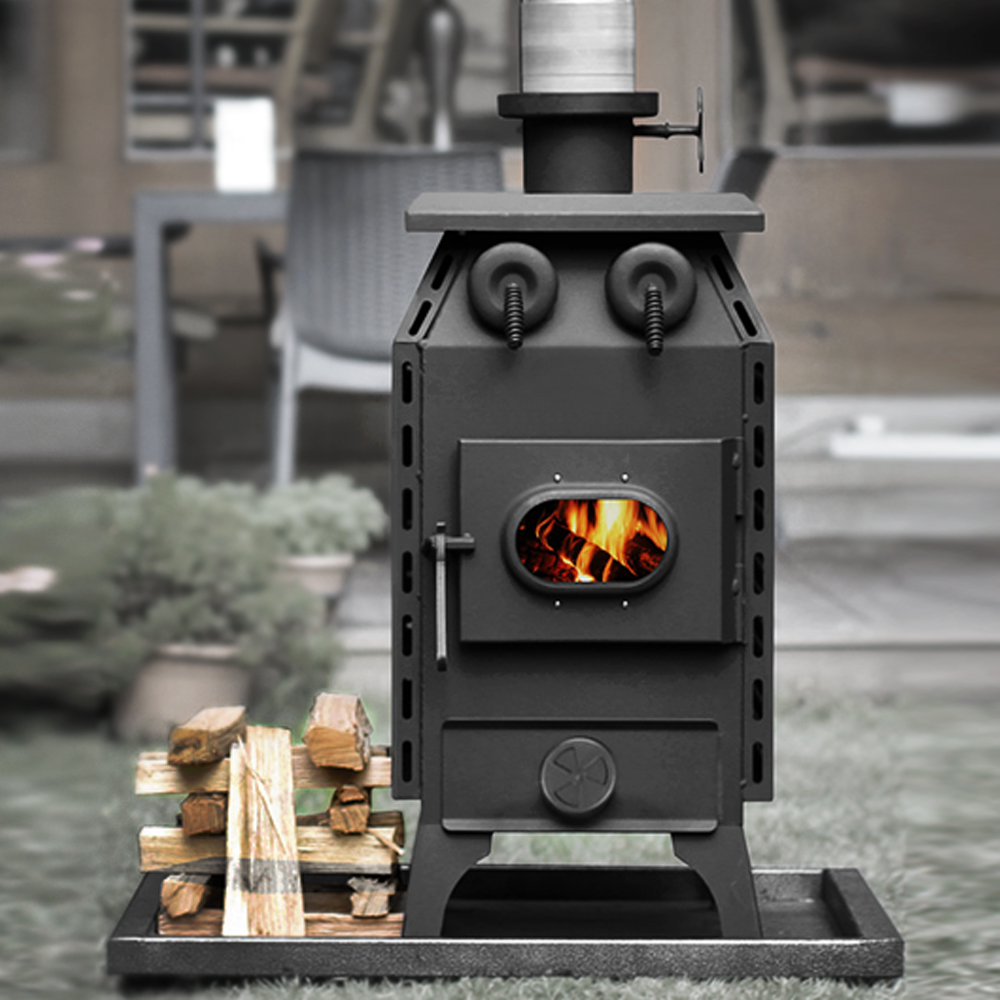 꾸버스 백두40 고급형 화목난로 장작 나무 펠렛 난로 가정용 업소용