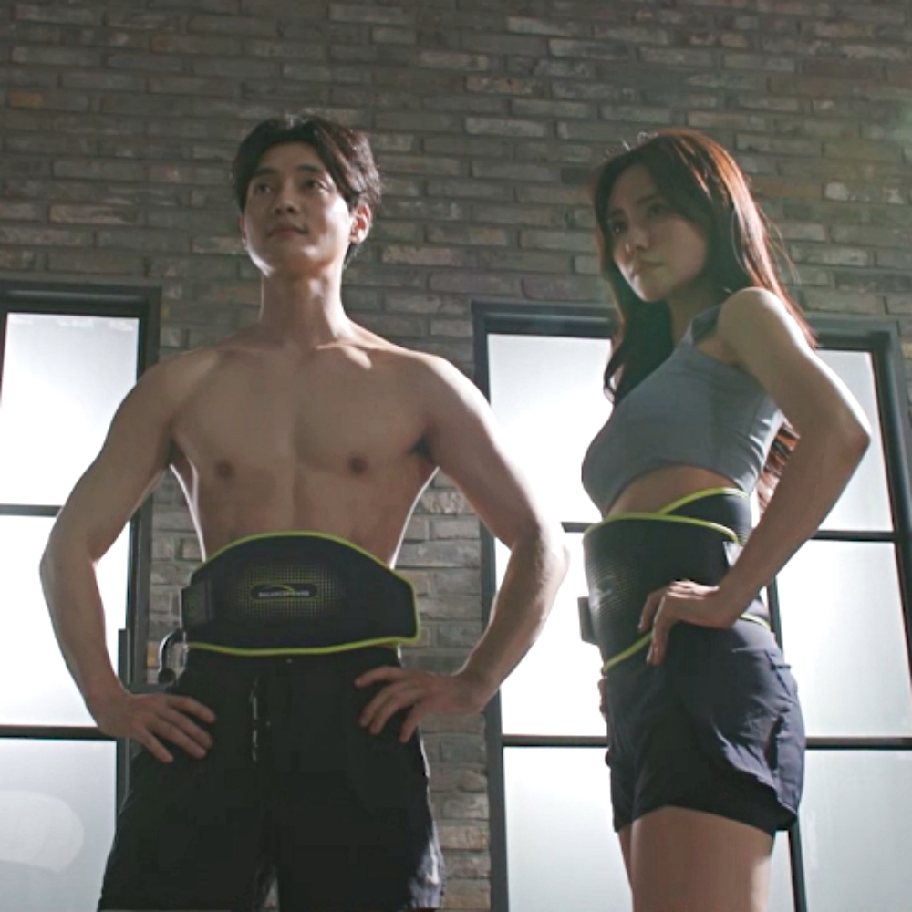 무선 마이가 뱃살강타 복부 안마기 EMS 마사지기 뱃살빼기 온열 복근운동 벨트마사지 - 상세 이미지 2