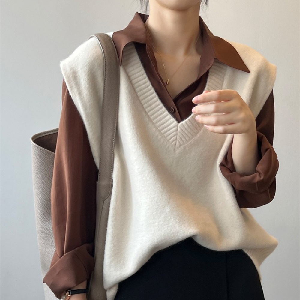 예능 동상이몽 317회 권다현 니트 베스트 브이넥 조끼 겨울조끼 01 - 상품 이미지