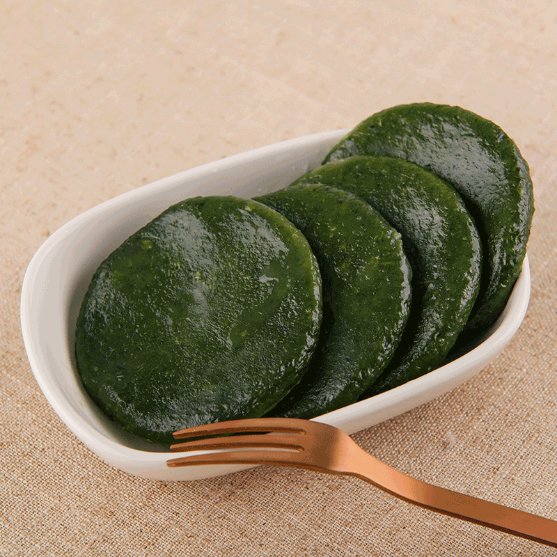 거문도해풍쑥 무설탕 쑥떡, 쑥인절미, 쑥절편, 아침식사대용 쑥개떡 500g (개별포장) - 상세 이미지 2
