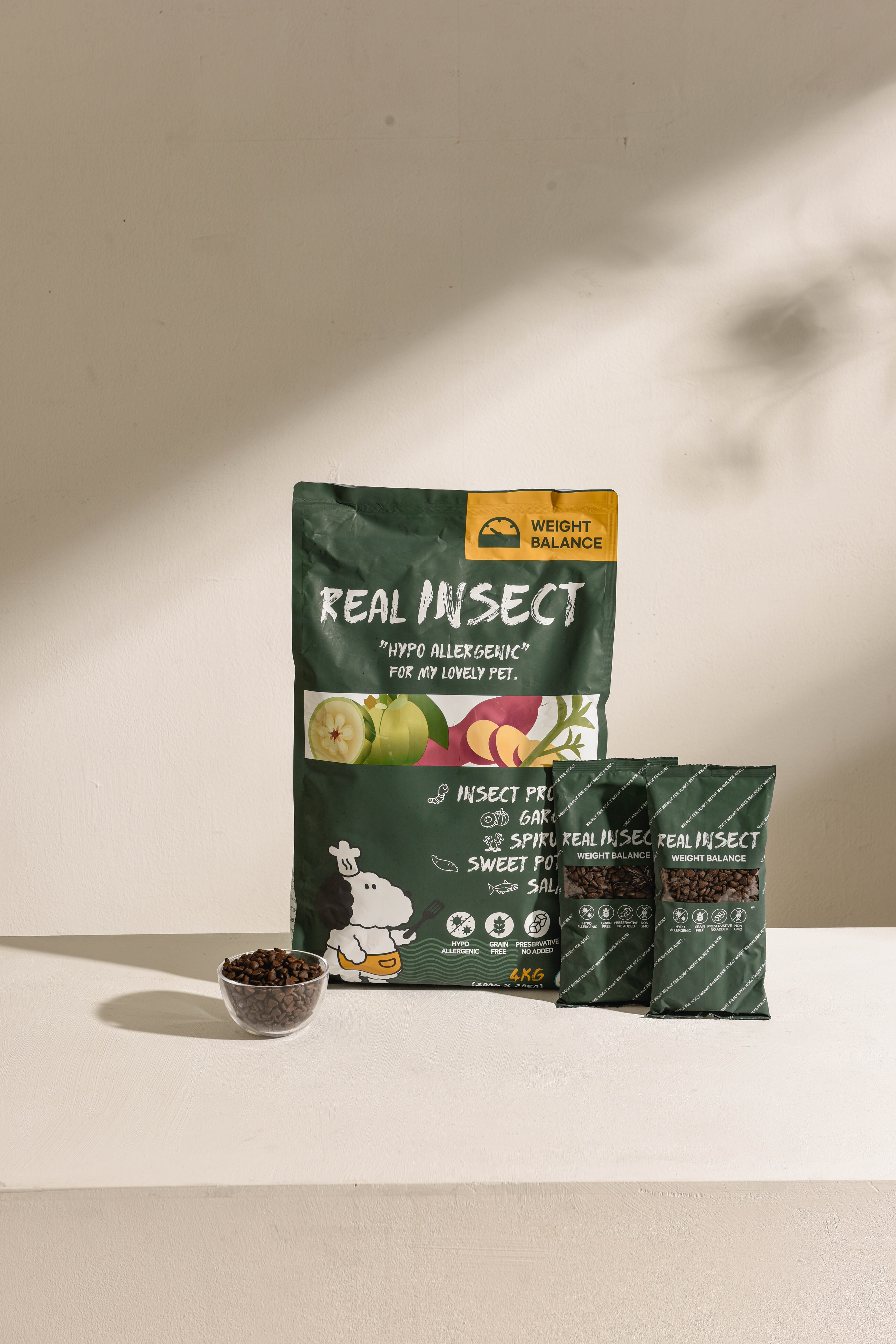 [샘플600g]+ 라포그 리얼 인섹트 기능성 사료 웨이트밸런스(눈물), 4kg, 1개