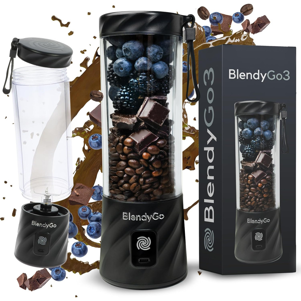 블랜디고 BlendyGo 3 스무디 메이커 USB 휴대용 미니 믹서 블랙 개봉기 | 실사용 후기 - 대표 이미지