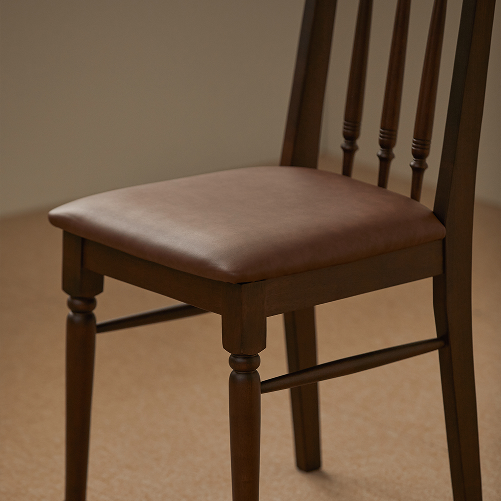 로맨틱캬바레 1968 빈티지 원목 의자 카페 인테리어 월넛 체어