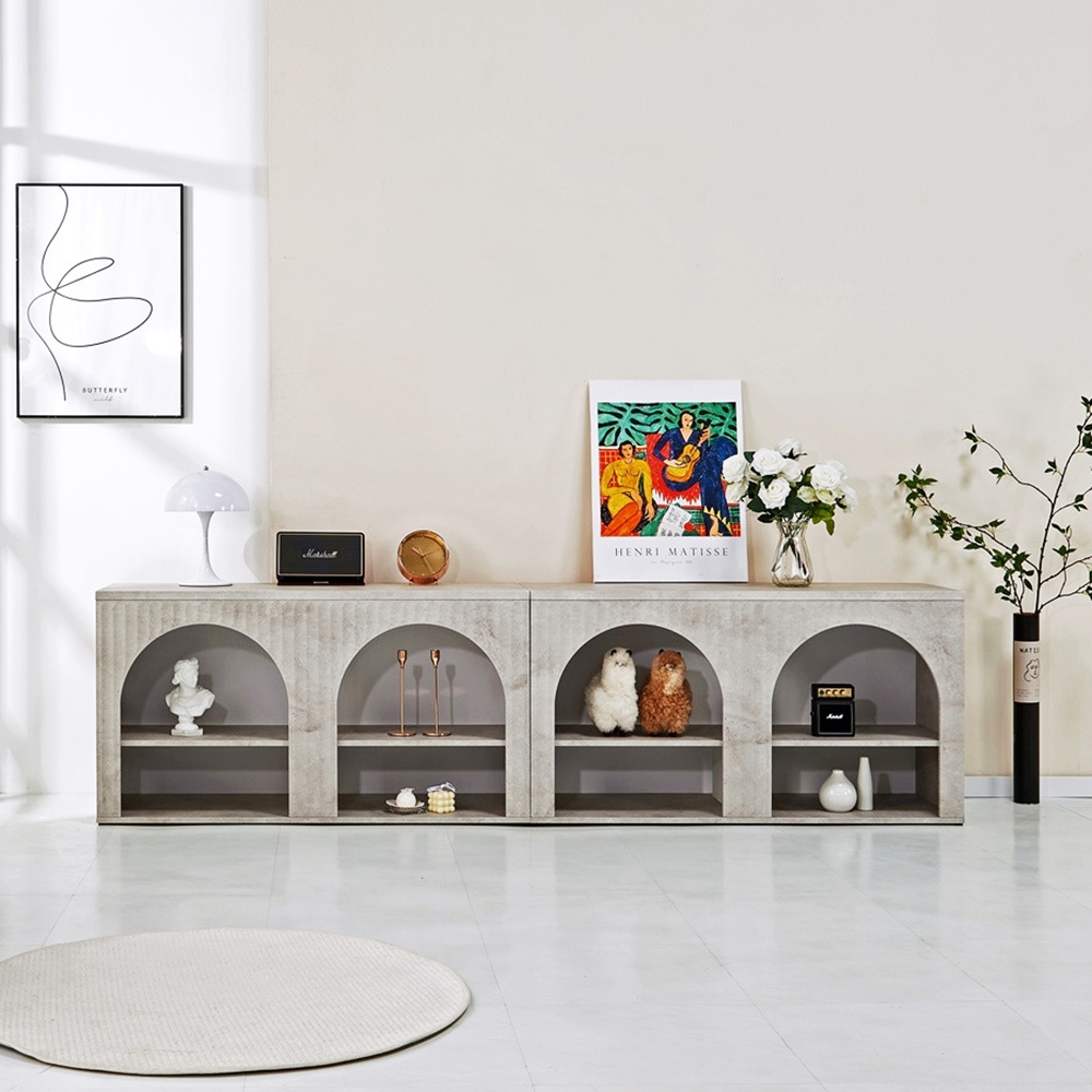 로망 템바보드거실장 수납장 템파보드거실장 안방티비장