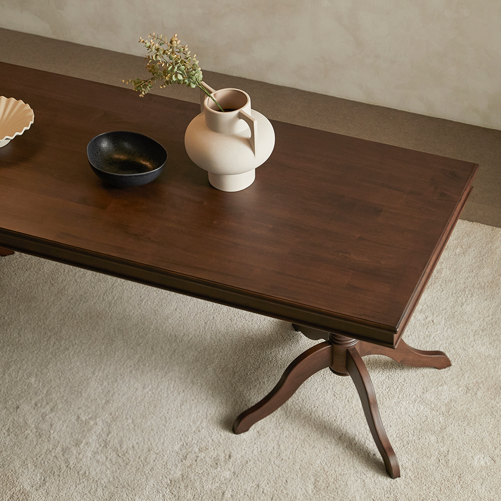 로맨틱캬바레 대형 원목 테이블 10인 8인 6인 스타벅스 카페 업소용 식탁 1800 사이즈