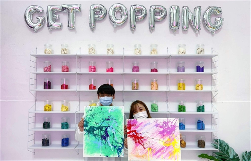 싱가포르 물감 풍선 미술 원데이 클래스 이미지 4