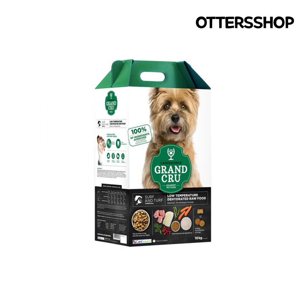 (N포인트 지급) 캐니소스 그랑크뤼 강아지 반려견 생식 저온건조 단백질 알러지 관절 사료 서프앤터프, 10kg, 1개