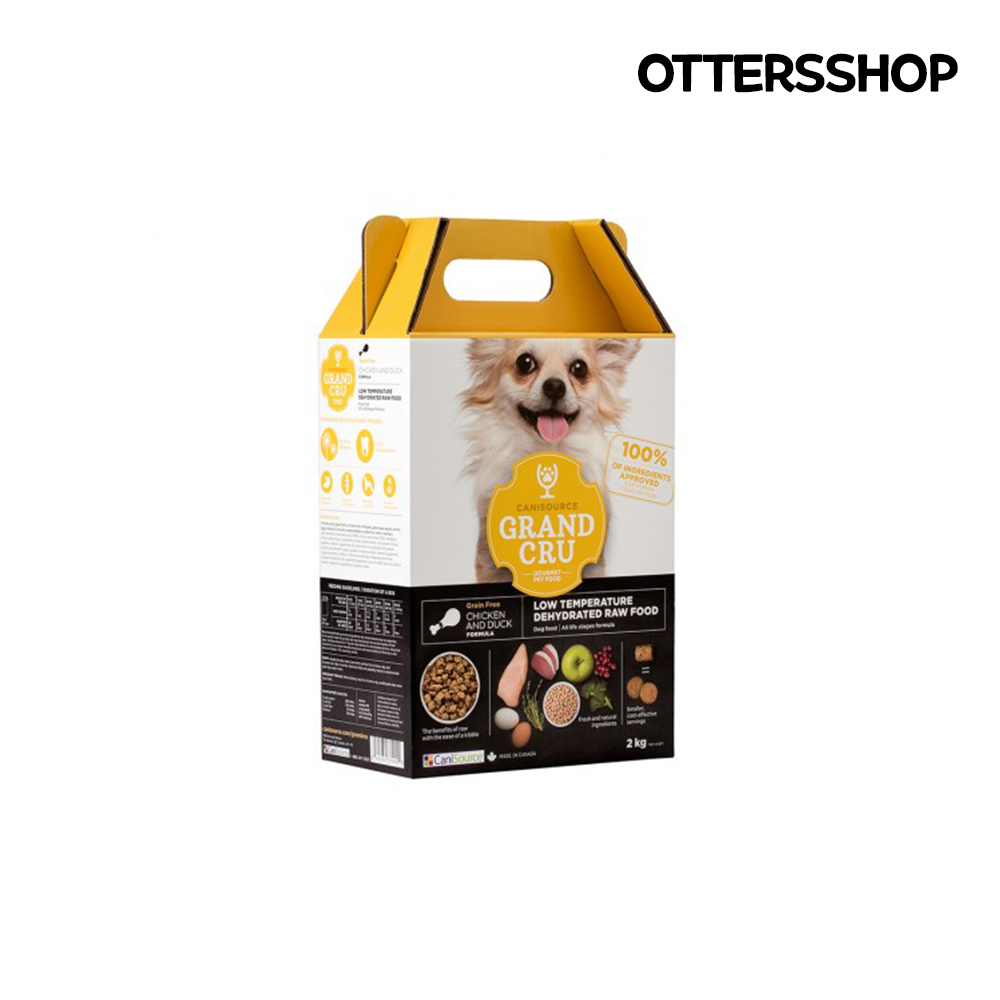 (N포인트 지급) 캐니소스 그랑크뤼 강아지 반려견 생식 저온건조 단백질 알러지 관절 사료 닭고기와 오리, 2kg, 1개