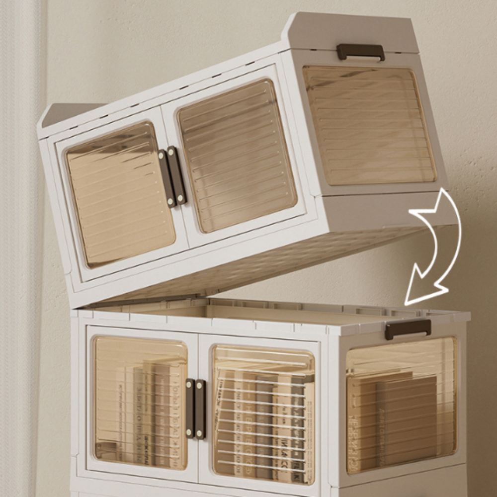 청소의정석 폴딩박스 리빙박스 옷 정리함 수납함 플라스틱 양문형 책 보관함 소형