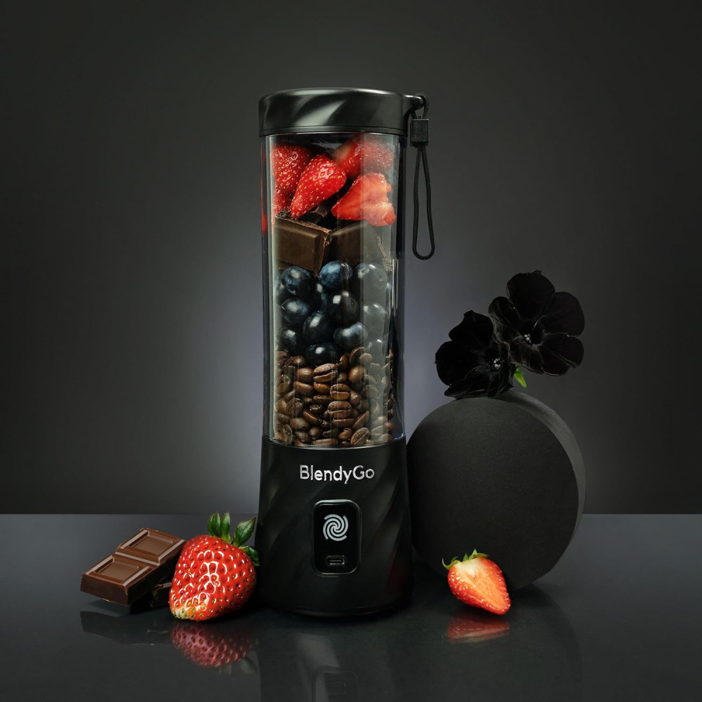 블랜디고 BlendyGo 3 스무디 메이커 USB 휴대용 미니 믹서 블랙 이미지 4