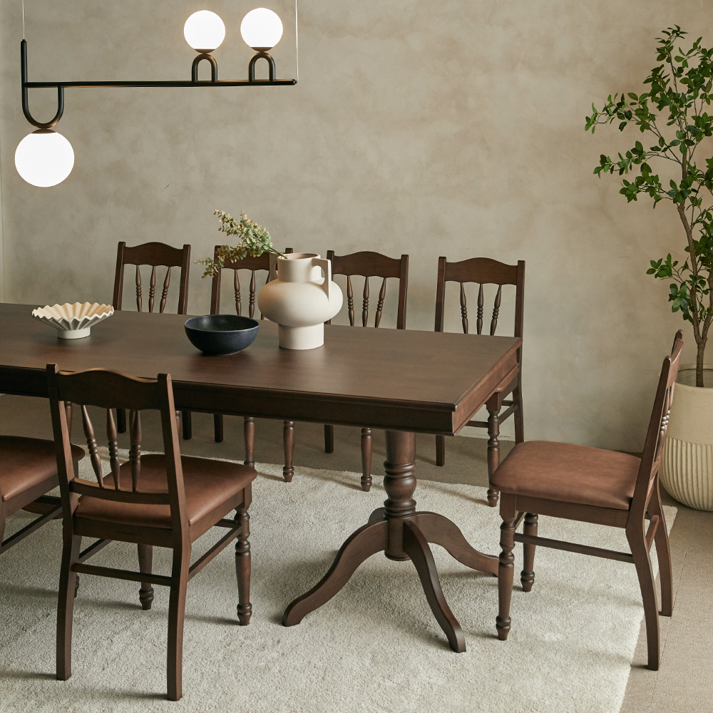 로맨틱캬바레 대형 원목 테이블 10인 8인 6인 스타벅스 카페 업소용 식탁 1800 사이즈