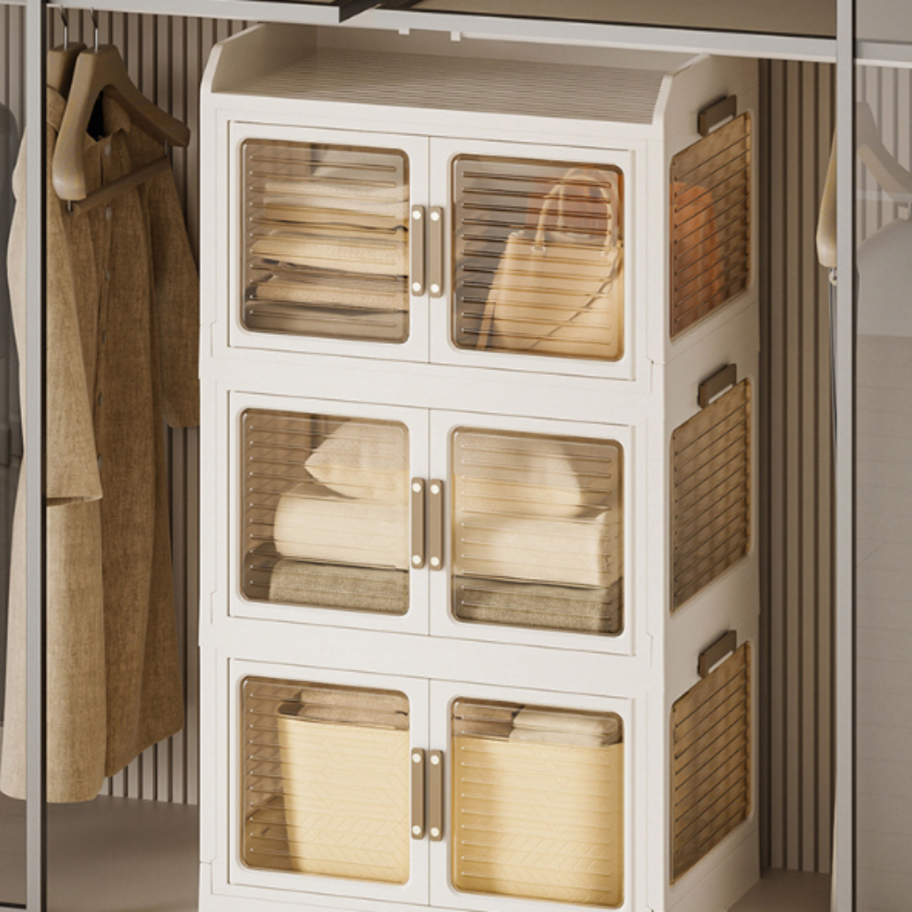 청소의정석 폴딩박스 리빙박스 옷 정리함 수납함 플라스틱 양문형 책 보관함 소형