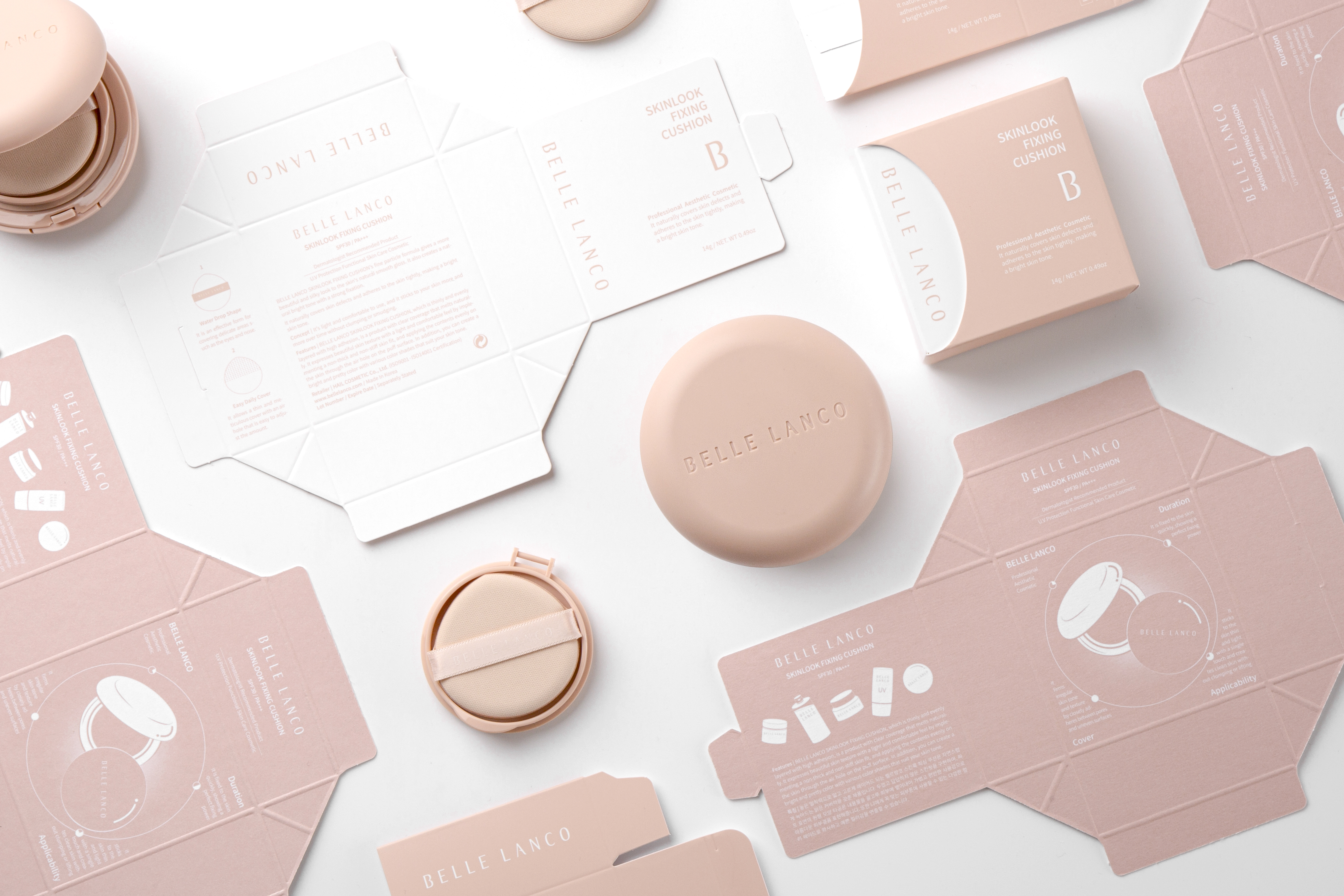 벨르랑코 스킨룩 픽싱 쿠션팩트 커버력좋은 승무원 쿠션 에스테틱전용 21호 이미지 2