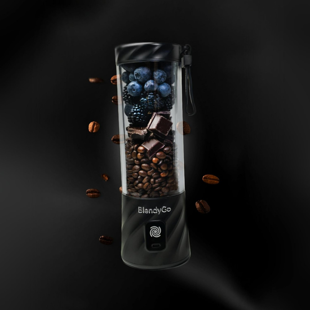 블랜디고 BlendyGo 3 스무디 메이커 USB 휴대용 미니 믹서 블랙 이미지 2