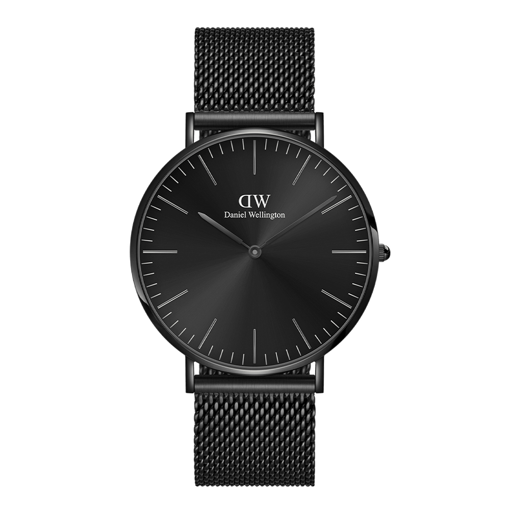 다니엘 웰링턴 CLASSIC MESH ONYX 밀레니즈 메시 올블랙 메탈시계 - 메인 이미지