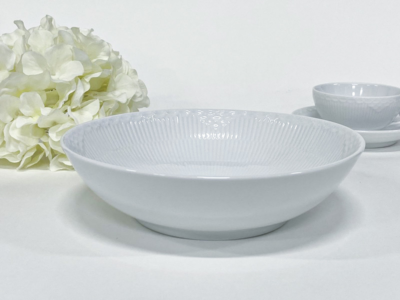 (21cm 볼) 로얄코펜하겐 화이트 플루티드 하프레이스 21cm 볼 1025899 - 상세 이미지 2