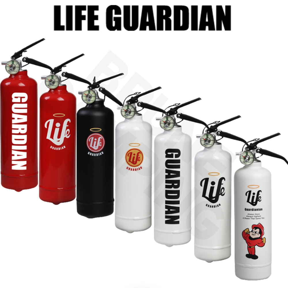 라이프가디언 소화기 차량용 가정용 주방용 휴대용 캠핑 자동차 겸용 분말 하키 캐릭터
