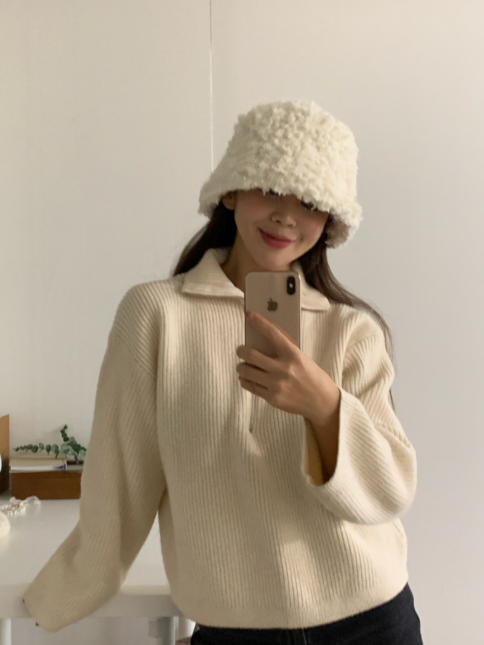 오타루 에코퍼 버킷햇 여자 털모자 상세 이미지 9
