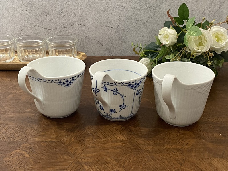 (머그 330ml 3종세트) 로얄코펜하겐 히스토리 기프트 믹스 레이스 하이핸들 머그 330ml 3종세트 1025897 이미지 8