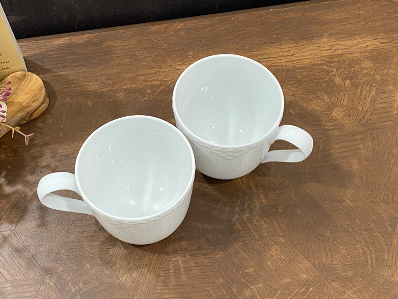 (머그 2개입 370ml) 로얄코펜하겐 화이트 플루티드 하프레이스 머그 2개입 370ml 1055288 이미지 6