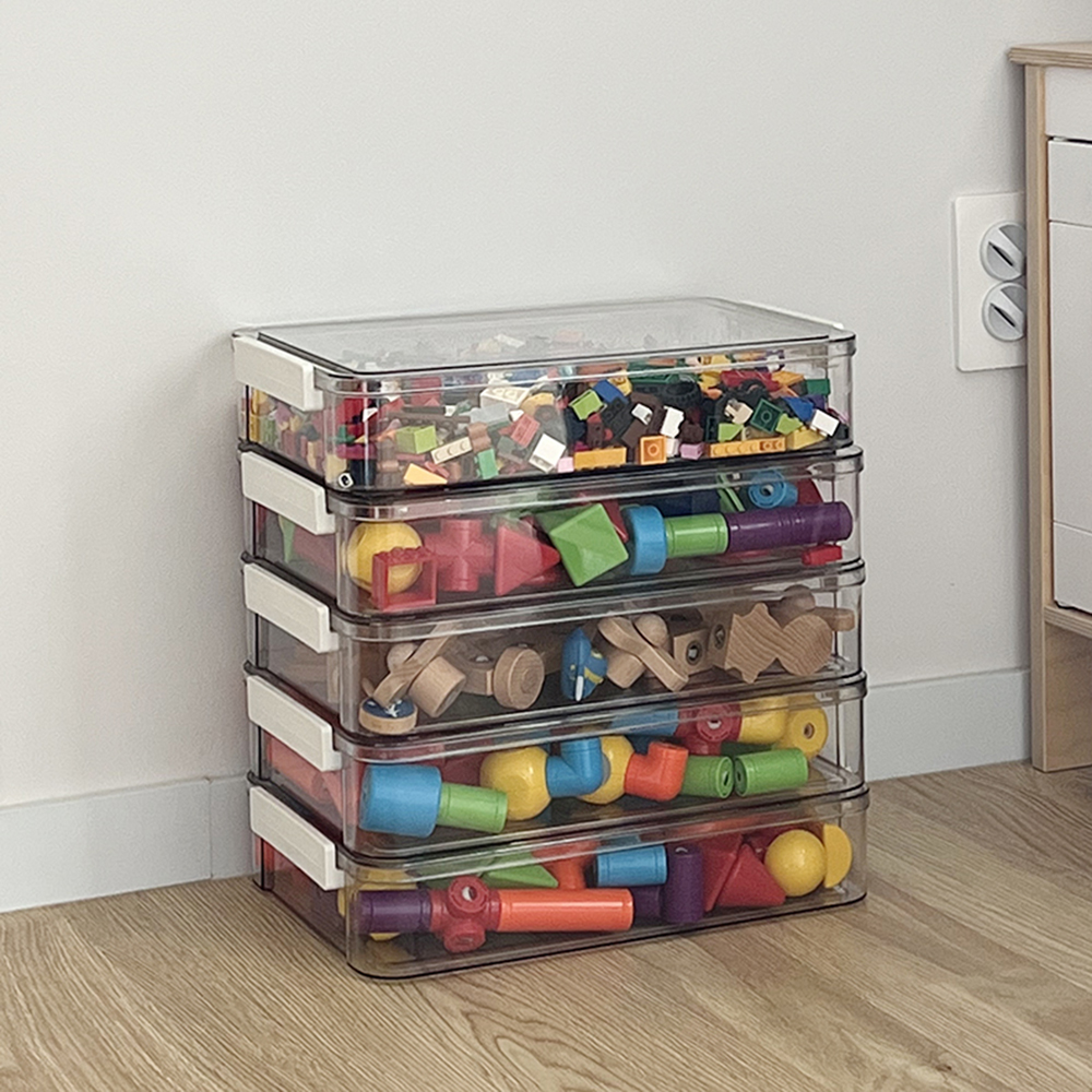 투명 레고 장난감 정리함 보관함 정리박스 상품 이미지