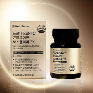 뉴트리베러 프로테오글리칸 콘드로이친 보스웰리아 3X 30정, 1개 맛있게 먹은 솔직 후기 - 상품 이미지 1