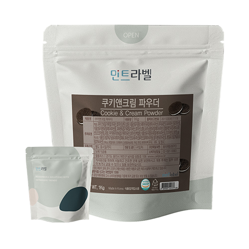 민트라벨 쿠키앤크림 파우더 1kg 쿠앤크 쿠키라떼 프라페 - 상품 이미지