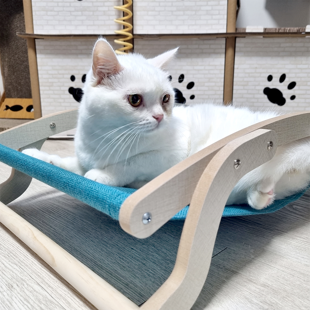 나마스펫 투웨이 고양이 흔들 원목 해먹 애견 방석 강아지 소파