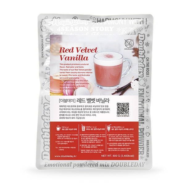 더블데이 레드벨벳 바닐라 파우더 800g 바닐라라떼 - 상품 이미지