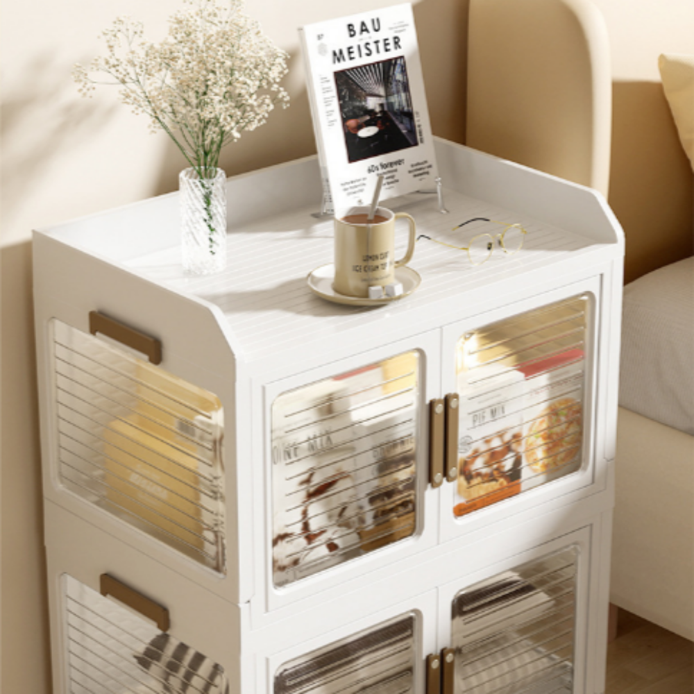 청소의정석 폴딩박스 리빙박스 옷 정리함 수납함 플라스틱 양문형 책 보관함 소형